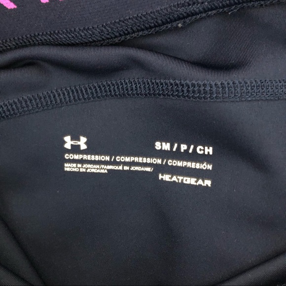 Under Armour compression leggings navy fuchsia S - Picture 6 of 8